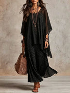 Women Bohemian Leopard Print Layered Maxi Dress