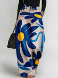 Women's Vintage Florals Print Loose-fit Jeans